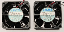 2 X NMB 60 mm Fan - 12 V DC - 16.9 CFM - 25 mm Thick - 2410ML - 11