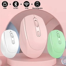 Wireless Silent Mouse Bluetooth 5.2 2.4G Dual Mode Rechargeable Ergonomic Mice picture