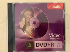IMATION DVD+R 16x 2hr BLANK DISCS 5 PACK NEW SEALED Photos, Movies, Videos picture