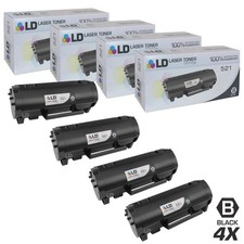 LD Compatible Lexmark 52D1000 4pk Black Toner MS810 MS811 MS812 Series picture