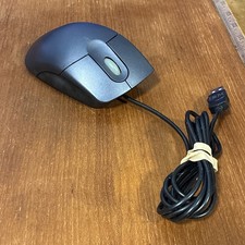 Vintage IBM ScrollPoint 4-Button Wired USB Mouse Model MO27FO Metallic Blue LED picture