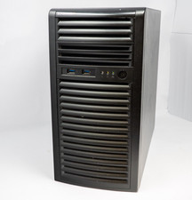 Supermicro Mid-Tower Server Chassis Case Black 2x USB 3.0 CASE ONLY picture