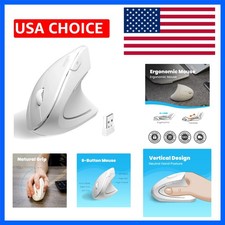 PERIMICE-713W Wireless Ergonomic Vertical Mouse - 2.4G Spec with USB Receiver... picture