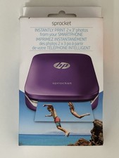 HP Sprocket 100 Purple Z9L25A Mobile Inkjet Printer- SEALED picture