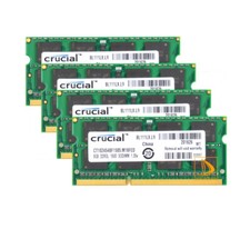 32GB Crucial 4X 8GB DDR3L 1600 Mhz 1.35V PC3L-12800S Laptop SODIMM RAM Memory #W picture