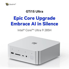 Beelink GTi15 Mini PC Core Ultra 9 285H 64GB RAM 1TB SSD - Frost Silver - Sealed picture