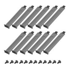 12Pcs, Black PCI Slot Cover Dust Filter Ventilation Deflector w/ Mesh picture