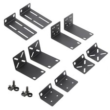 2pcs Rack Mount Kit Universal 1U Rack Ears with Adjustable Holes picture