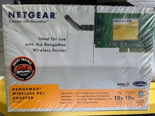 NetGear RangeMax Wireless PCI Adapter, New in Box, Speed up to 10X picture
