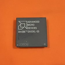 AMD Am386 DX/DXL-33 Processor 33MHz CPU A80386DX-33 Ceramic PGA i386/486/Pentium picture