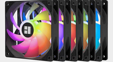 Thermalright TL-C12C-S X5 120mm ARGB PWM 4-Pin Case Fans 5-Pack Black picture