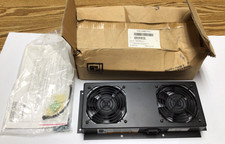 Chatsworth 12480-701 MegaFrame Cooling Fan Kit 115V, Blk, 2 Fans Dual picture