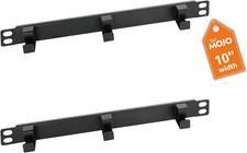 2 Pack 0.5U Horizontal Cable Manager with 3 D-Rings, Metal Rackmount picture