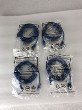 Monoprice Blue 7ft 5E Ethernet Patch Cord (UTP) - RJ45 350Mhz (Lot of 4) picture