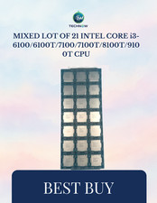 MIXED LOT OF 21 INTEL CORE i3- 6100/6100T/7100/7100T/8100T/9100T CPU picture