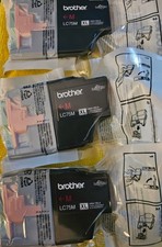 Lot of 10 Genuine Brother LC75 Ink Cartridges -XL – 3 Magenta, 2 Blk, 5 Cyan New picture