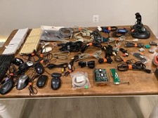 LARGE LOT of Computer, Audio, Video Cables Cords, Keyboard, Mice, Etc Great Cond picture