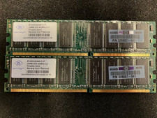 NANYA NT256D64S88B1G-5T 256MB x2 Memory DDR PC3200U-30330 400MHz CL3 picture