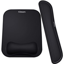 Elongate Smooth Lycra Fabric Ergonomic Mouse Pad Wrist Support, Gel Memory Fo... picture