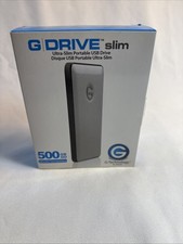G-Technology 500GB G-DRIVE slim Portable Hard Drive USB 3.0 0G02361. PC & MAC. picture