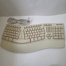 READ Vintage Microsoft Natural Ergonomic Keyboard Elite X03-51763 E06401PS2 picture