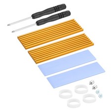 2 Pcs M.2 2280 Nvme SSD Heatsink Kit 70x22x3mm Laptop Memory Heatsink Copper picture