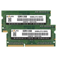 2 X 2GB 12800s RAM sticks - 4GB RAM total - Crucial / Elpida Apple Mac 204-Pin picture
