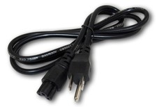12ft Mickey Mouse Cord (NEMA 5-15P to C5 Plug 18AWG  Black picture