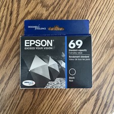 Epson 69 Black Ink Cartridge T069120 DURABrite Ultra Standard Capacity OEM New picture
