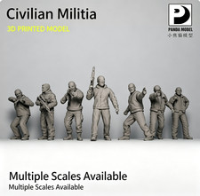3D Printed 1/72/64/48 Civilian Armed Groups Unpainted Model picture