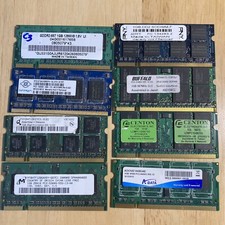 Lot 8X Various : PNY Buffalo Centon ADATA Micron Nanya 1GB PC2 Laptop RAM  8GB picture
