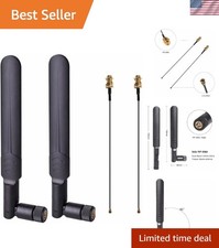 2 x 8dBi Dual Band WiFi Antennas - Perfect for Mini PCIe Cards & Drones picture