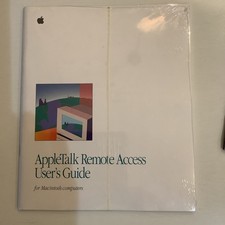 New Vintage AppleTalk Remote Access User's Guide (w/Software) - FACTORY SEALED picture