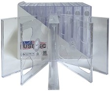 USDISC CD Jewel Cases Chubby 24mm, Sextuple 6 Disc (Clear) Lot picture