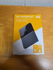 WD 4TB My Passport Portable Hard Drive For Mac USB C 3.0 Black picture