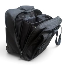 TUMI 26102DH Black Ballistic Nylon Rolling Laptop Briefcase Business Carry On picture
