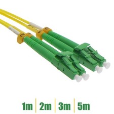 1M 2M 3M 4M LC/APC to LC/APC Fiber Optic 9/125 Duplex Single Mode Patch Cable picture