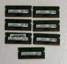 Mix Lot of 7 sticks 8GB 1Rx8 PC4 - 3200AA/1Rx8 - PC4 2400T - 6 Samsung/1 SKhynix picture