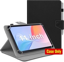 Portable PU Leather Shell Case for 11-12 inch Tablet, Protective Folio with 4 Ri picture