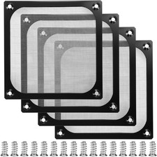 4 Pack 120mm Computer Fan Filter Grills with Screws, Ultra Fine Aluminum Mesh picture