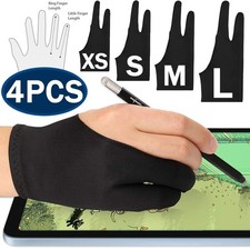 Drawing Glove Palm Rejection Two Finger Gloves for Apple IPad Capacitive Tablet picture