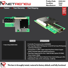 Intel X520-DA1 10GbE SFP+ PCIe Single Port Low Profile Server Interface Card picture