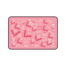 Valentines Gifts for Her | Pink Desk Mat | Extra Large Mouse Pad Gift for Him picture