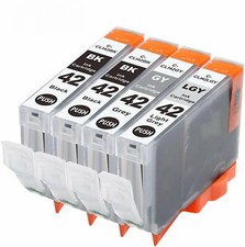 4 Pack Ink Cartridges for Canon Cli-42 Inkjet PIXMA PRO-100 (2BK,1G,1LG) picture