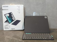 New Logitech Flip Folio iPad Pro/iPad Air 13” Keyboard Case 920-013367 M2,3,4,5 picture