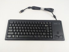 Cherry G84-4400 ML 4400USB Ultraslim Trackball Keyboard USB Black Tested & Works picture