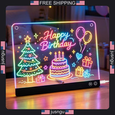 LED Drawing Board 13 Inch Light Up Doodle Tablet with 7 Colors & Modes picture