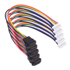 CY 5pcs/set DIY OEM Type C Female Socket to 6Pin Header Cable Pitch=2.0mm picture