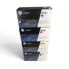HP 653A 653X Toner Set CF320X CF321A CF322A CF323A LaserJet Enterprise MFP M680 picture
