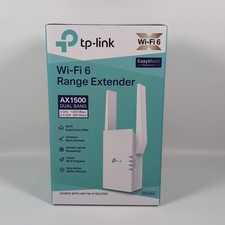 TP-Link RE505X AX1500 Wi-Fi 6 Dual Band Range Extender Gigabit Port Open Box picture